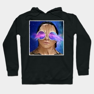 Space Glasses Murder Lizard Surreal Art Hoodie